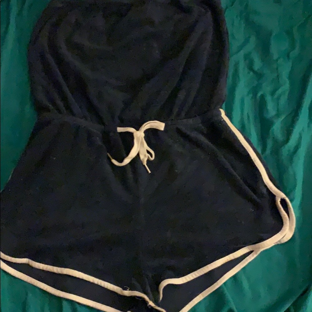 Navy blue romper
